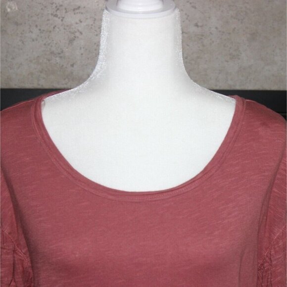 Melrose And Market Womens Peasant Sleeve Blouse-Blush-Size Small-GUC - Picture 2 of 7